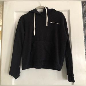 Champion Thermal Hoodie Med Black Athletic Womens